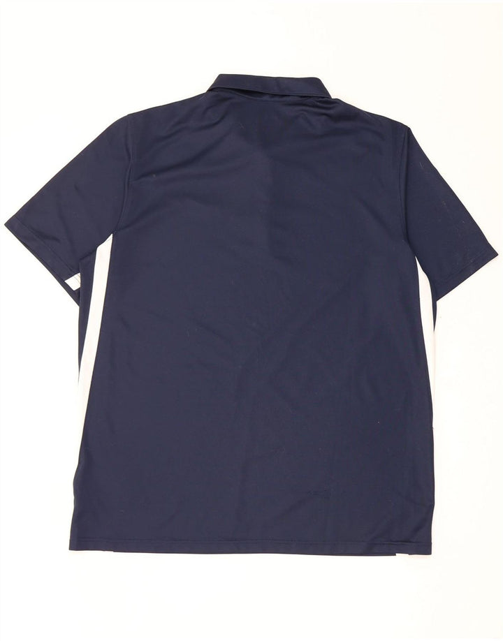 Nike Polo Dri Fit para hombre, talla grande, poliéster color azul marino