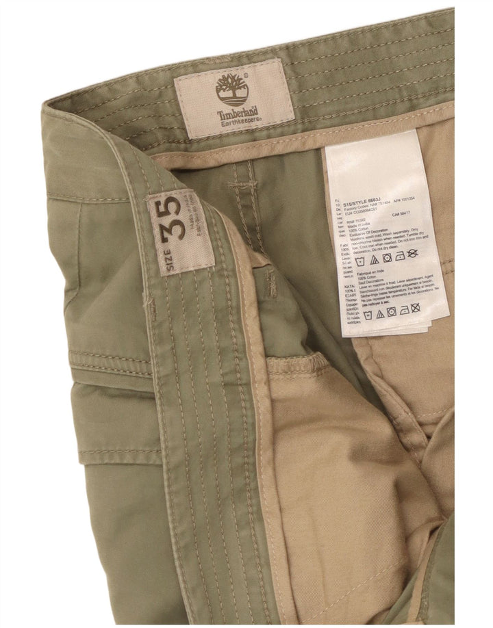 Timberland Pantalón cargo recto Earthkeepers para hombre W35 L28 Algodón caqui