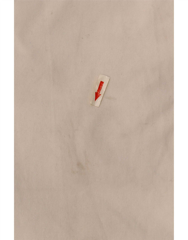 Zara Mens Slim Chino Pantalones EU 44 Large W34 L30 Poliéster Blanco