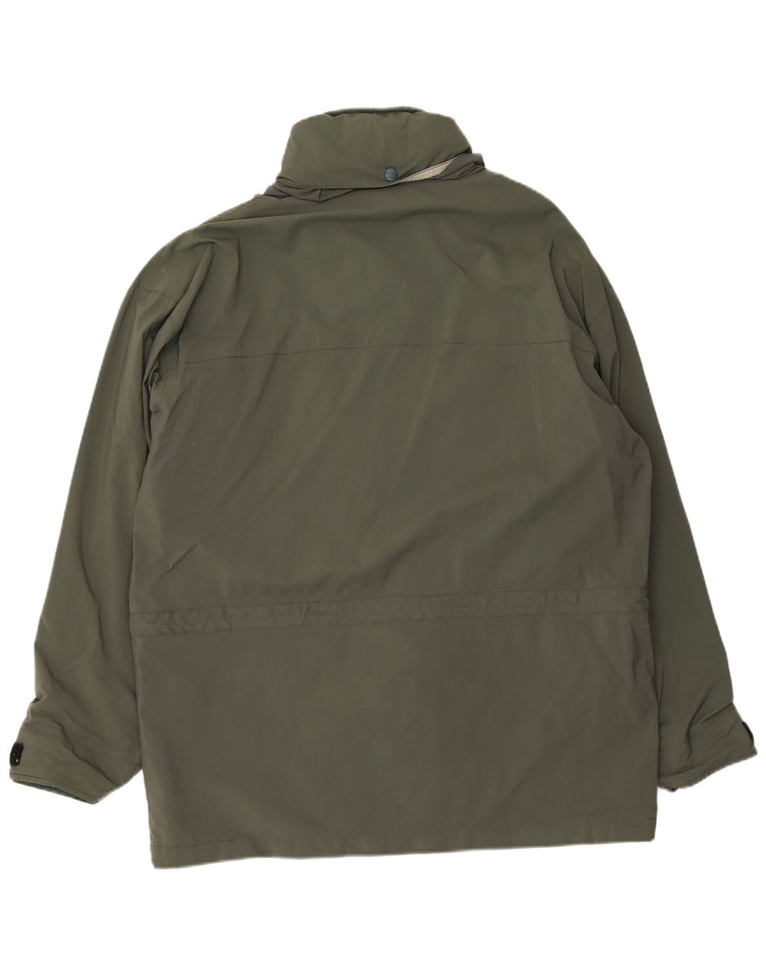 L.L.Bean Chaqueta utilitaria con capucha para hombre UK 40 Large Khaki Nylon