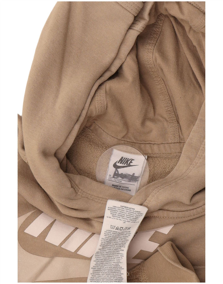 Nike - Sudadera con capucha para niño, 10-11 años, algodón beige medio