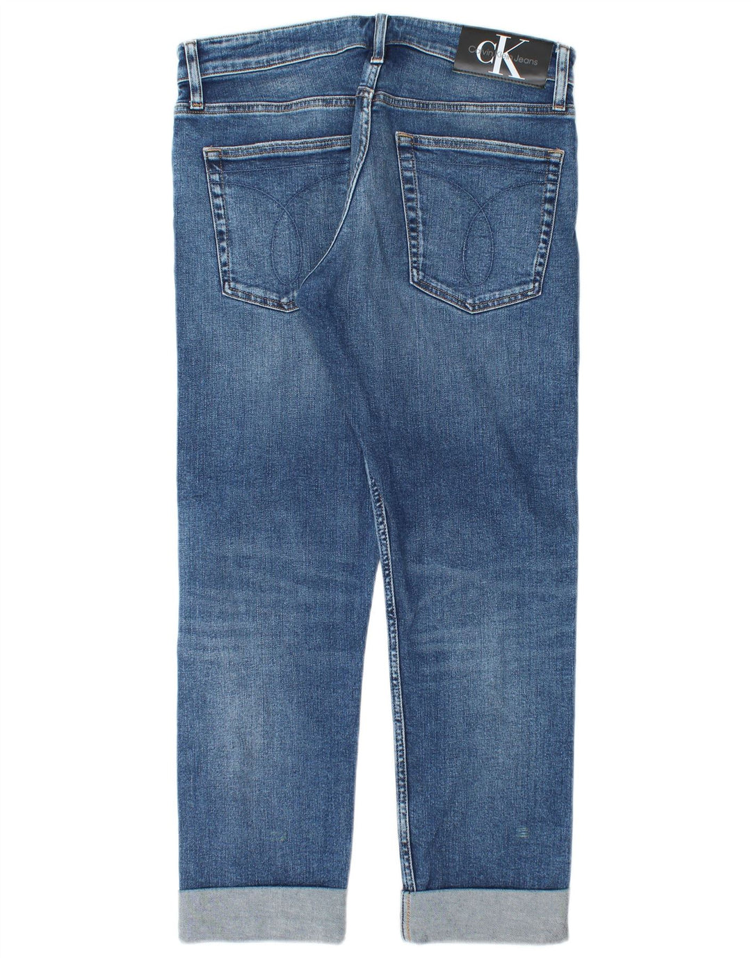Calvin Klein Jeans rectos para hombre W32 L27 Algodón azul