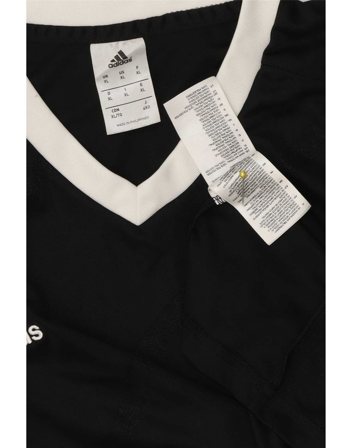 Adidas Hombre Climalite Camiseta Top XL Negro Poliéster