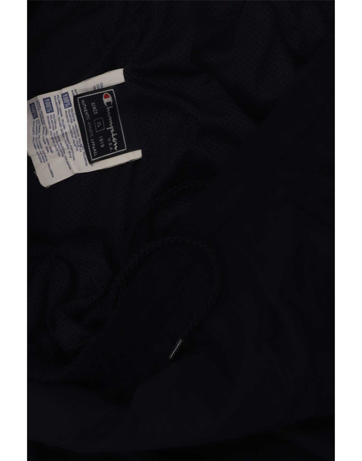 Champion Pantalones De Chándal Gráfico Hombre XL Poliéster Azul Marino