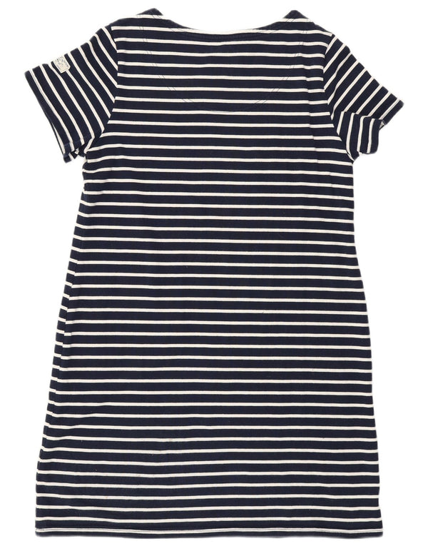 JOULES Vestido tipo camiseta para mujer UK 46 Grande Azul marino Rayas Algodón Náutico