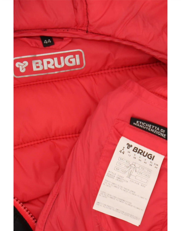 Brugi Chaqueta acolchada con capucha para mujer UK 42 Mediana Poliamida negra