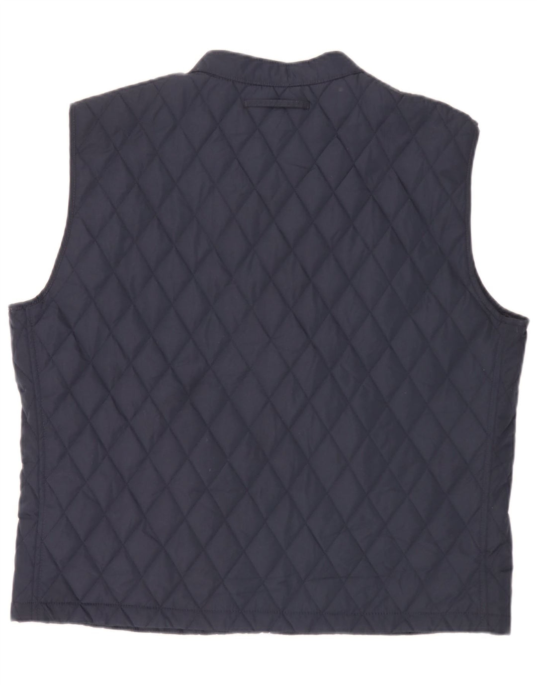 Zara Mens Chaleco Acolchado UK 44 2XL Azul Marino Poliéster