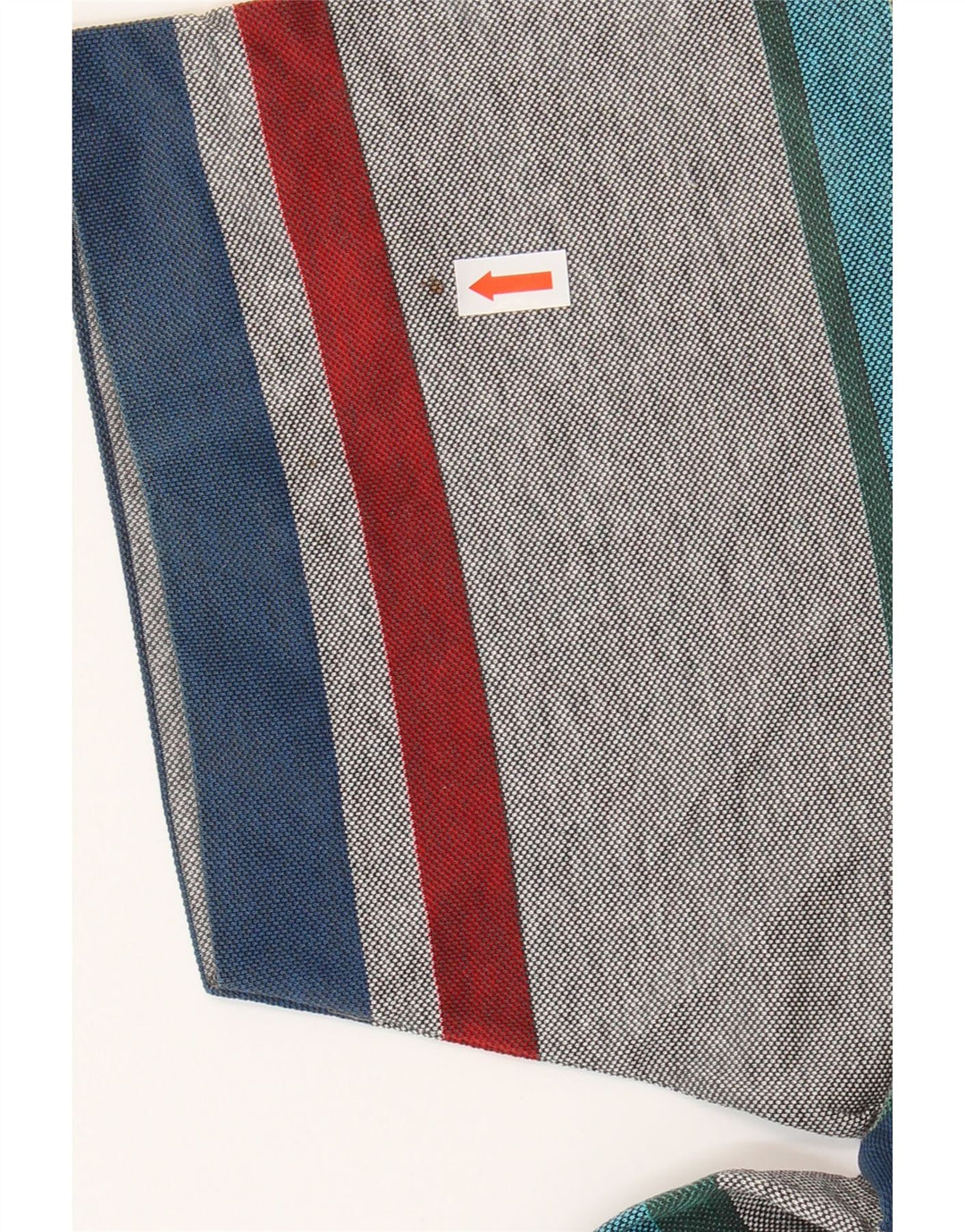 PIERRE CARDIN Mens Polo Shirt IT 50 Medium Grey Striped Cotton