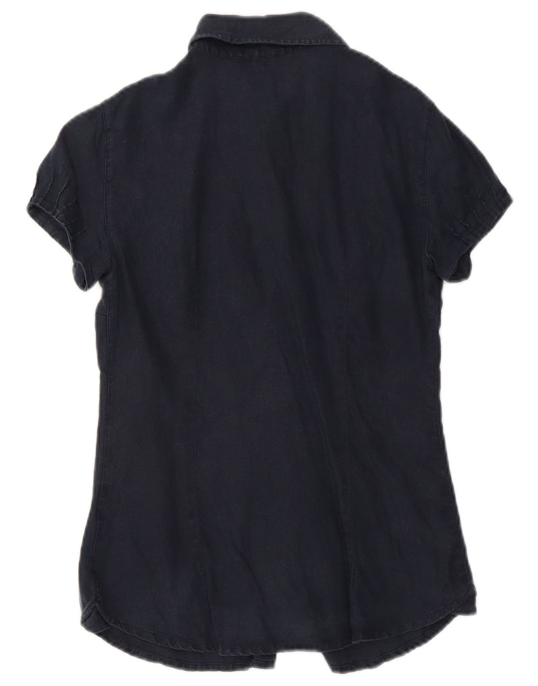 Armani Camisa de manga corta para mujer UK 10 Small Azul marino