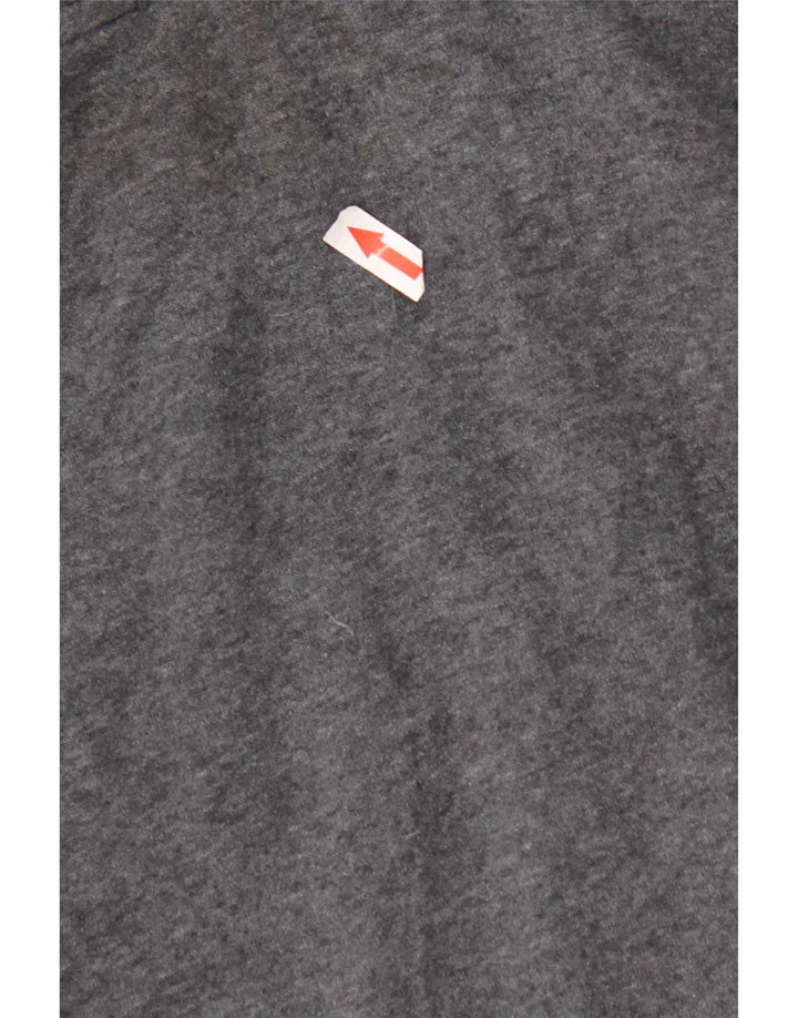 Adidas - Sudadera con capucha y cremallera para hombre, tamaño grande, algodón gris