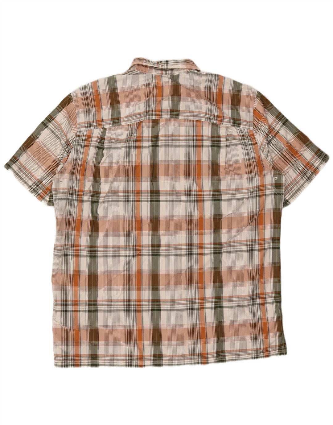 EDDIE BAUER Camisa Manga Corta Hombre XL Cuadros Multicolor Poliéster