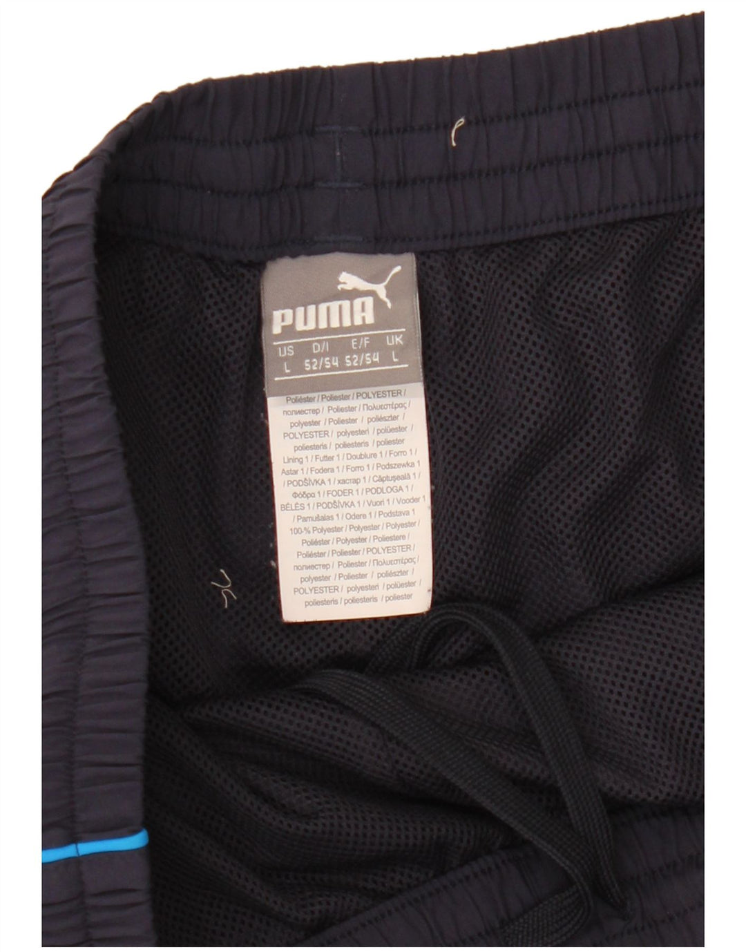 PUMA Pantalón de chándal para hombre Joggers Large Azul marino Poliéster