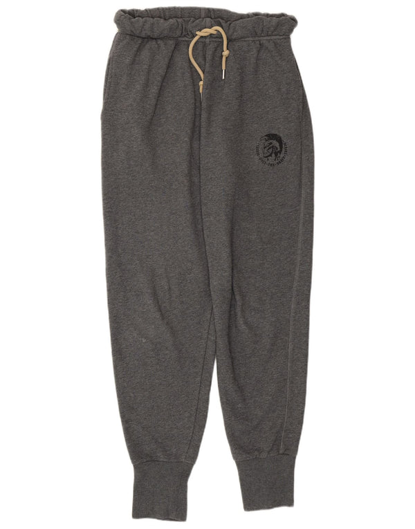 DIESEL Pantalones de chándal para mujer Joggers UK 42 Algodón gris medio