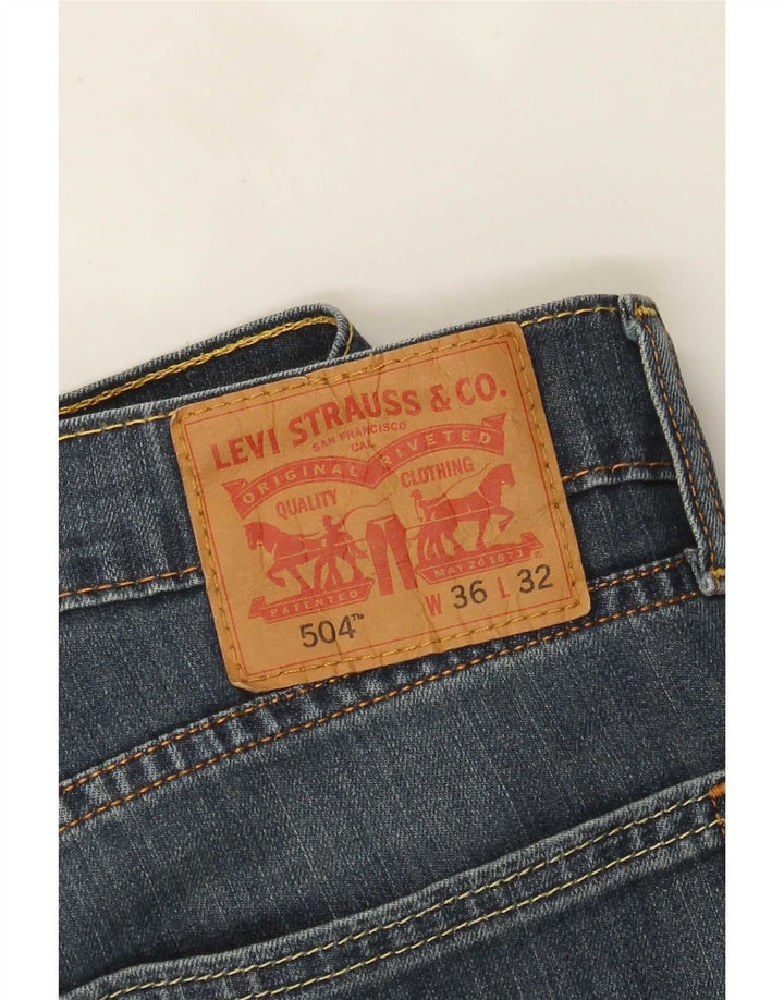 Levi's Jeans rectos 504 para hombre W36 L27 Algodón azul