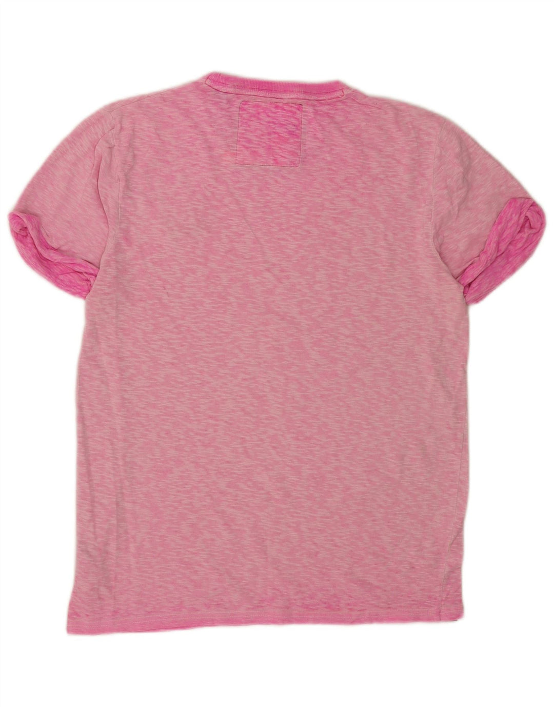 Superdry Camiseta para hombre Top de algodón moteado en rosa medio
