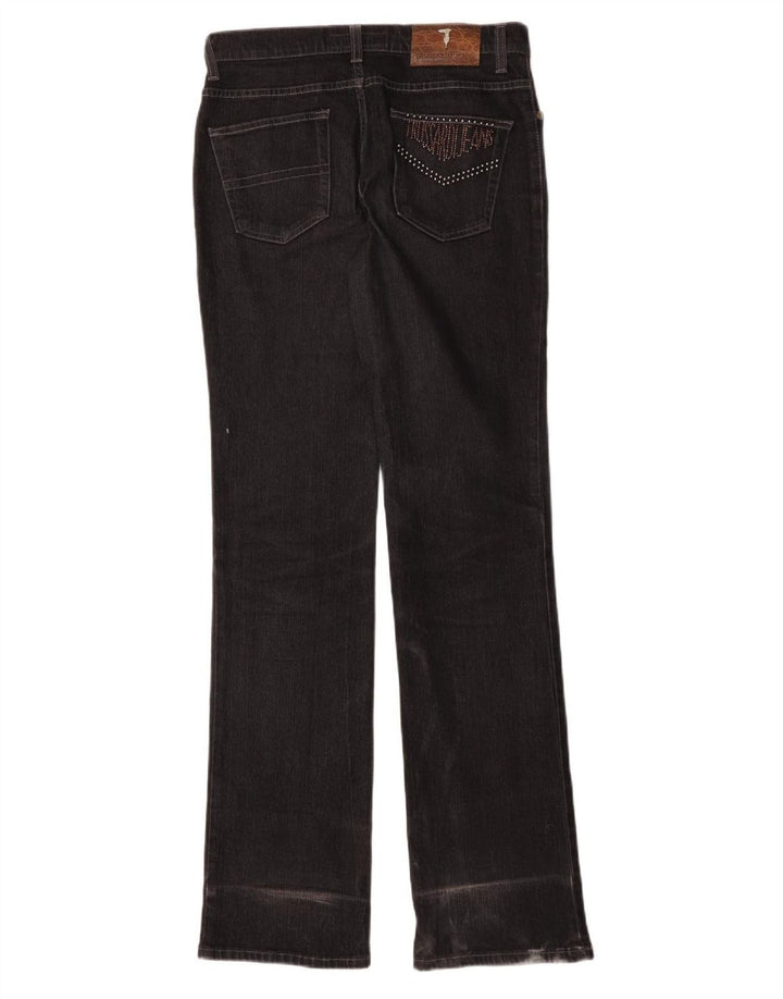 Vaqueros con corte bota para mujer Trussardi IT 42 Medium W26 L33 Algodón negro