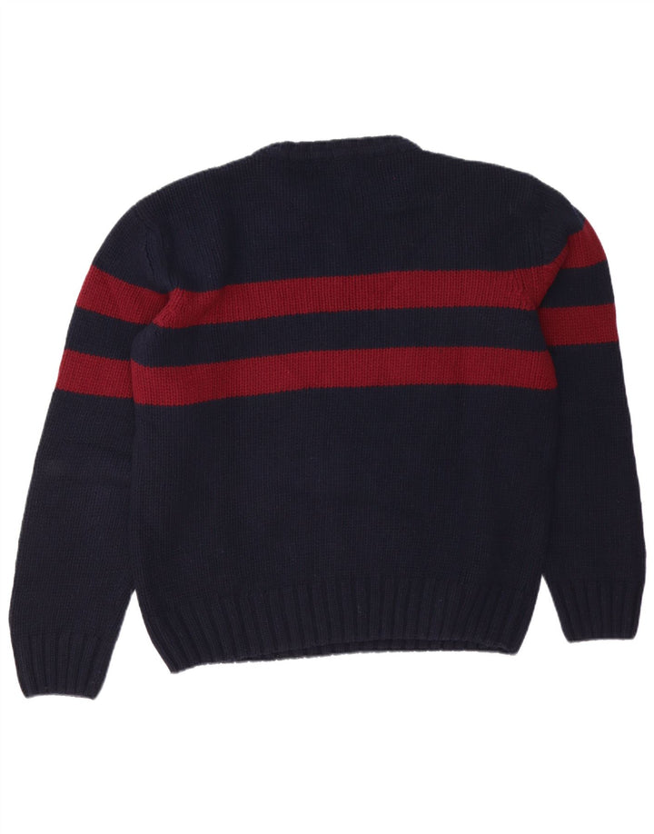Marlboro Classics - Jersey de cuello redondo para hombre, talla grande, color azul marino
