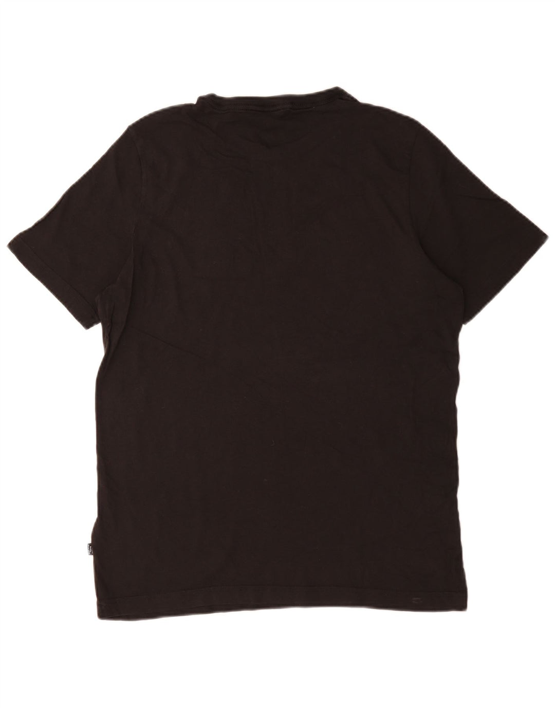 Puma Camiseta gráfica para hombre Top Medium Black Cotton