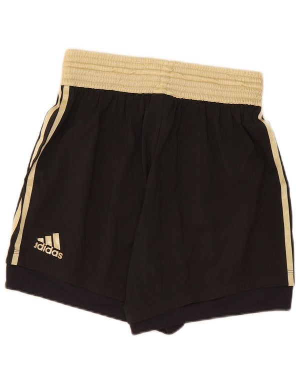 Adidas Mens Deutscher Fussball Bund Pantalones Cortos Deportivos Pequeño Negro Colorblock