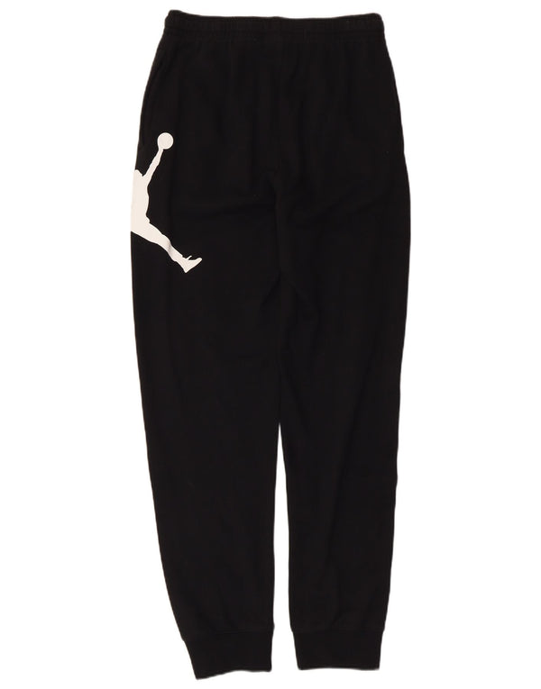 Jordan - Pantalones de chándal para niño, diseño gráfico, 13-14 años, XL, algodón negro