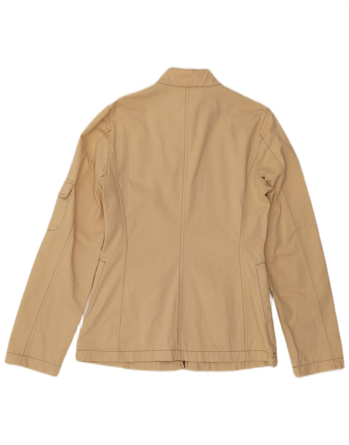 BENETTON Chaqueta utilitaria para mujer IT 42 Algodón beige medio