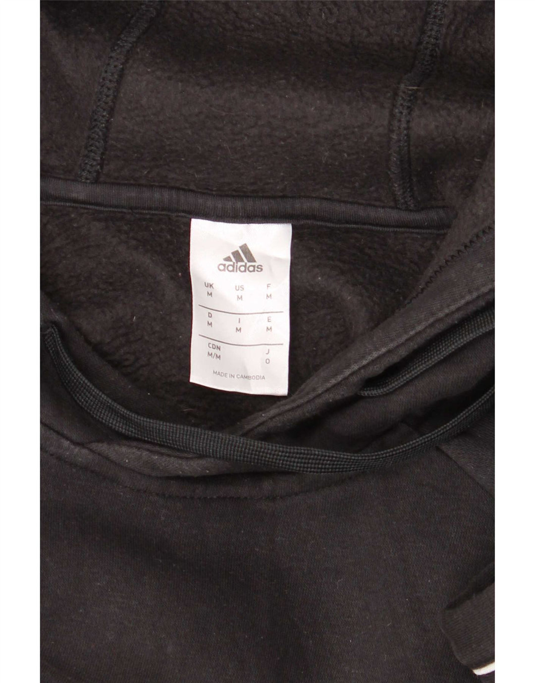 Adidas Hombre Sudadera Con Capucha Jumper Medium Negro Algodón