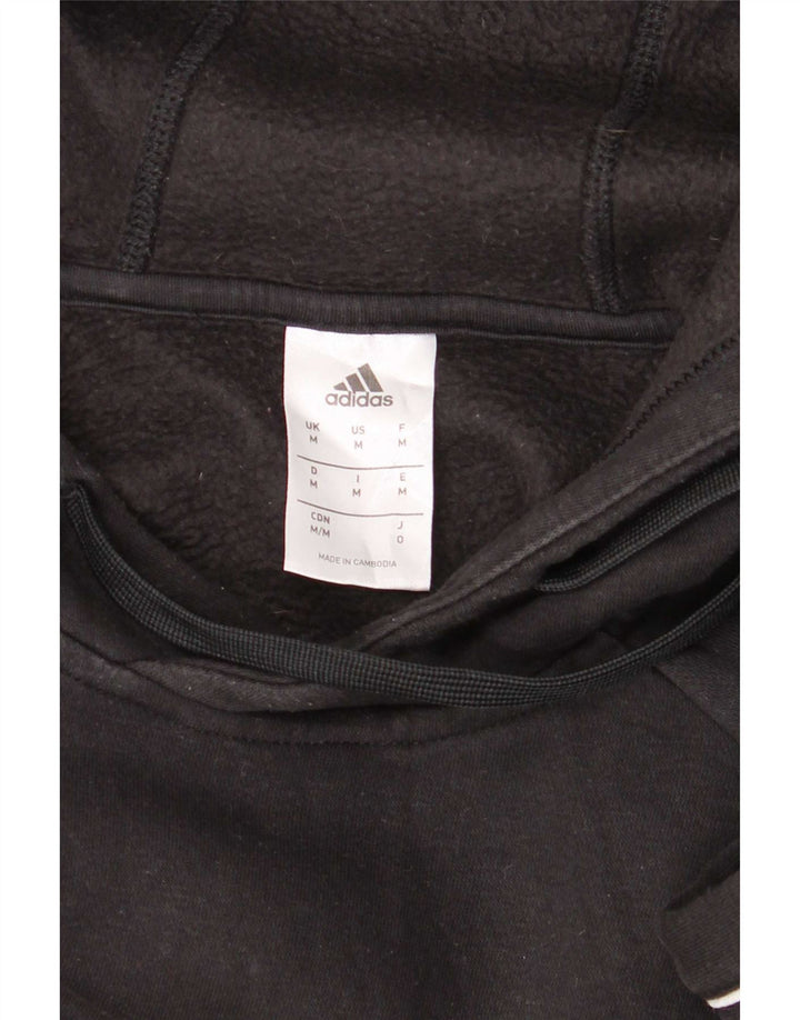 Adidas Hombre Sudadera Con Capucha Jumper Medium Negro Algodón