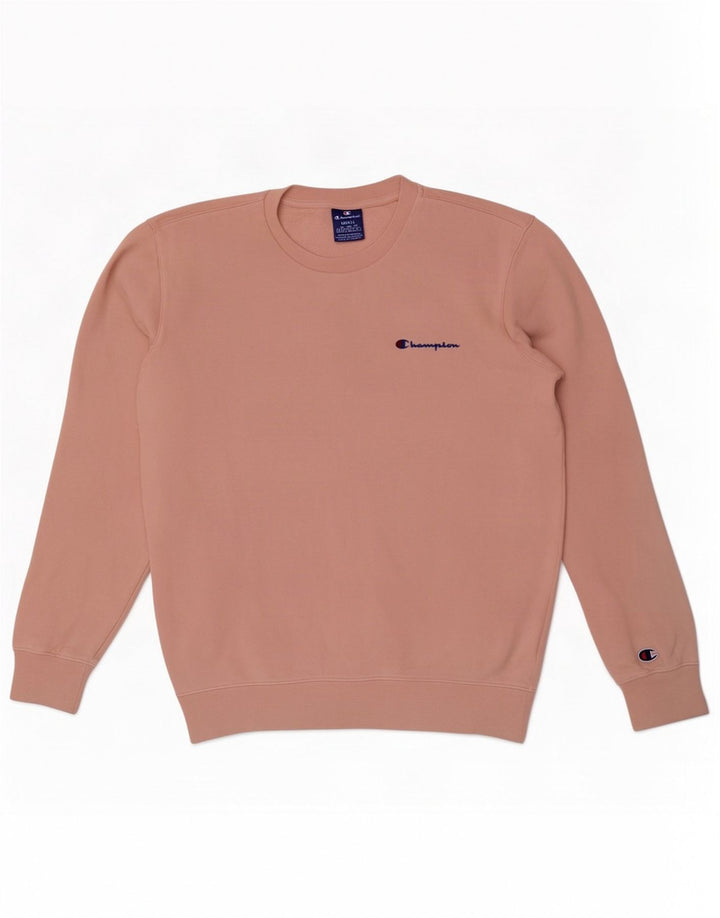 Champion Sudadera Para Hombre Jumper Small Rosa Algodón