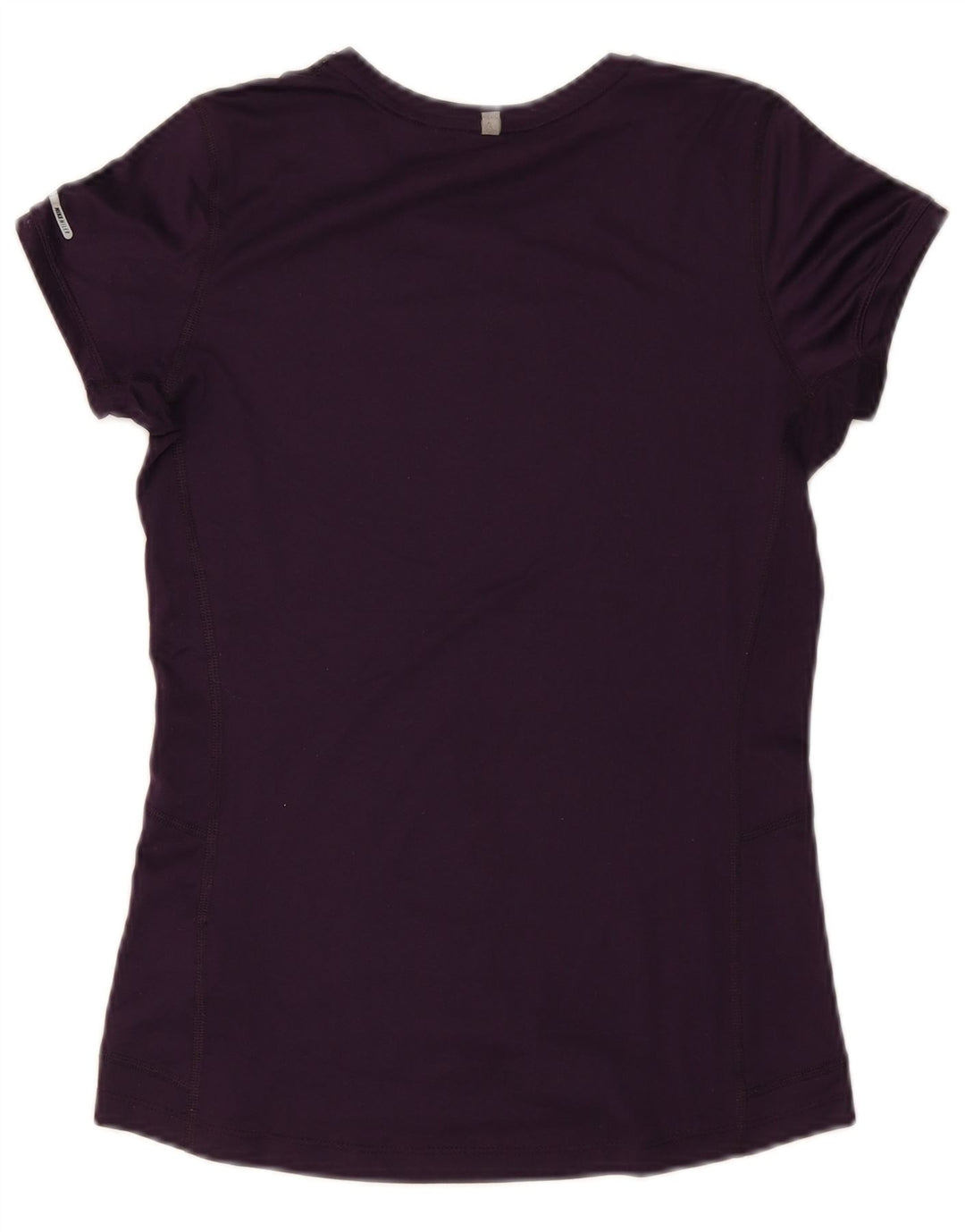 Nike Mujer Dri Fit Camiseta Top UK 8 Small Púrpura Poliéster
