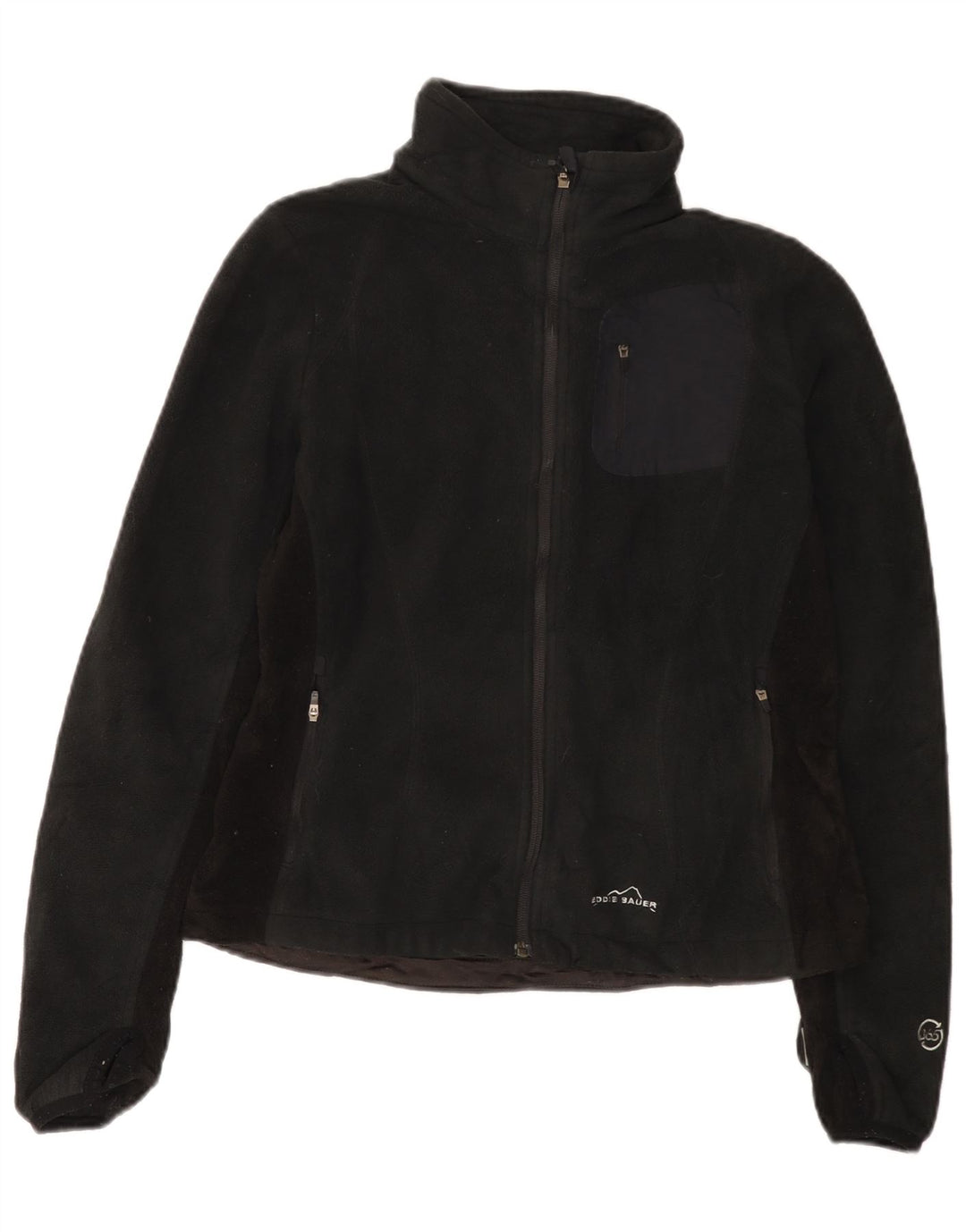 Eddie Bauer Chaqueta polar para mujer UK 14 Mediana Poliéster negro