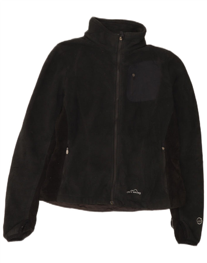 Eddie Bauer Chaqueta polar para mujer UK 14 Mediana Poliéster negro