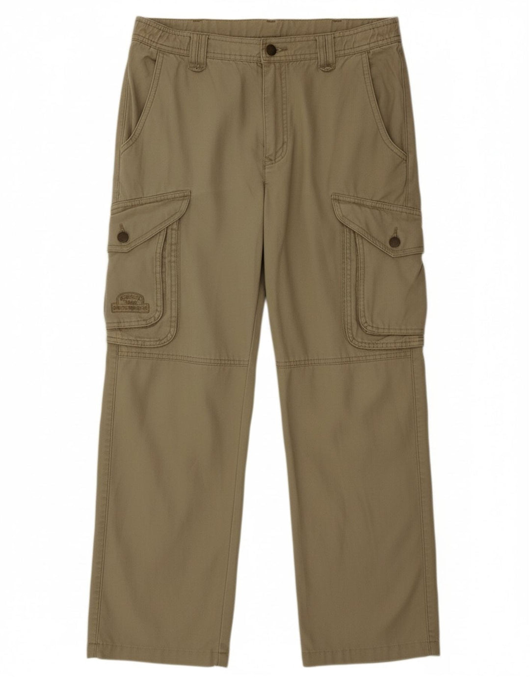 CAMEL ACTIVE Mens Straight Cargo Trousers W32 L28 Khaki