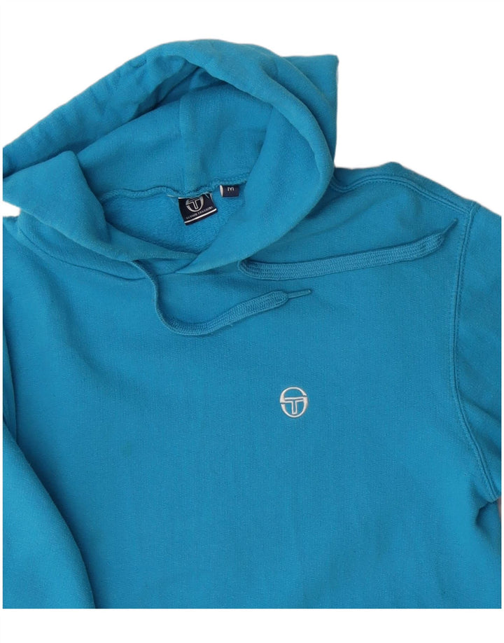Sergio Tacchini Jersey con capucha para mujer UK 44 Algodón azul medio