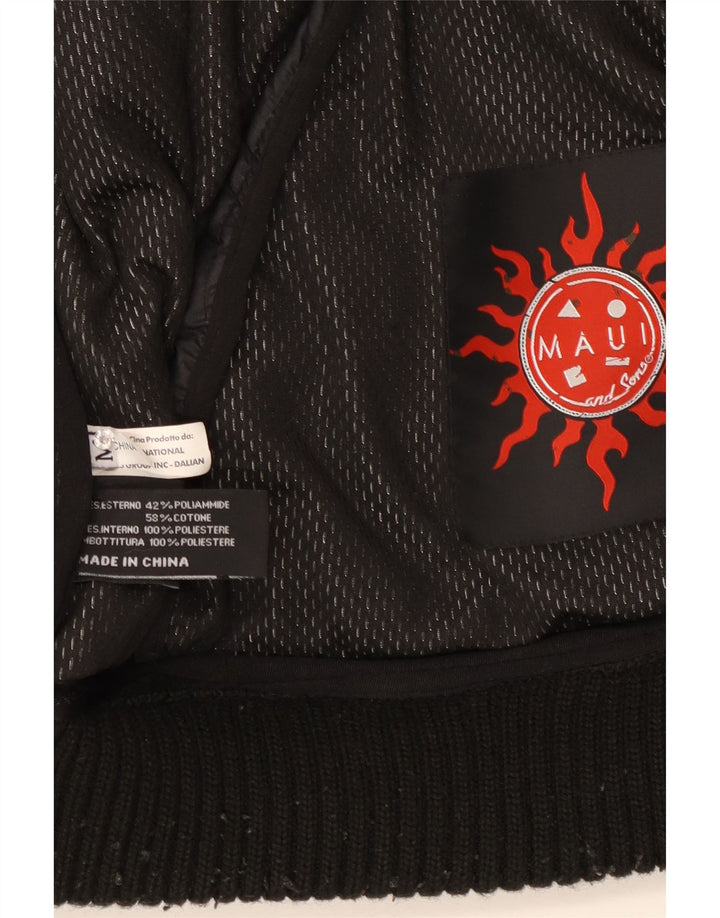 Maui and Sons Chaqueta acolchada con capucha para hombre UK 38 Mediana Poliamida negra