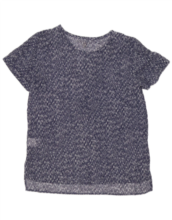 MICHAEL KORS Blusa para mujer Top UK 10 Small Blue Stripes