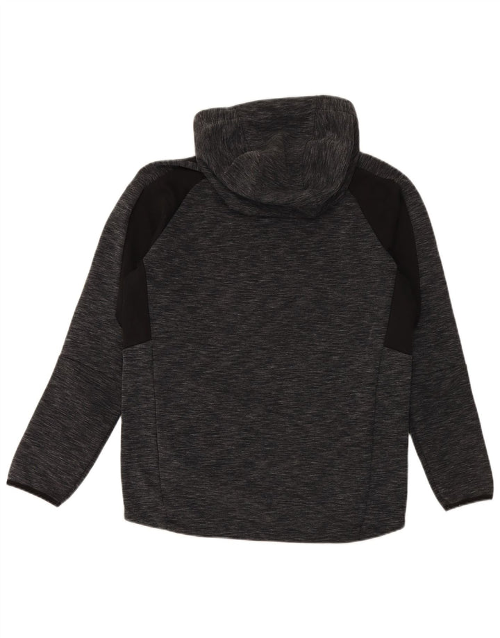 Puma Hombre Sudadera Con Capucha Jersey De Algodón Moteado Gris Medio
