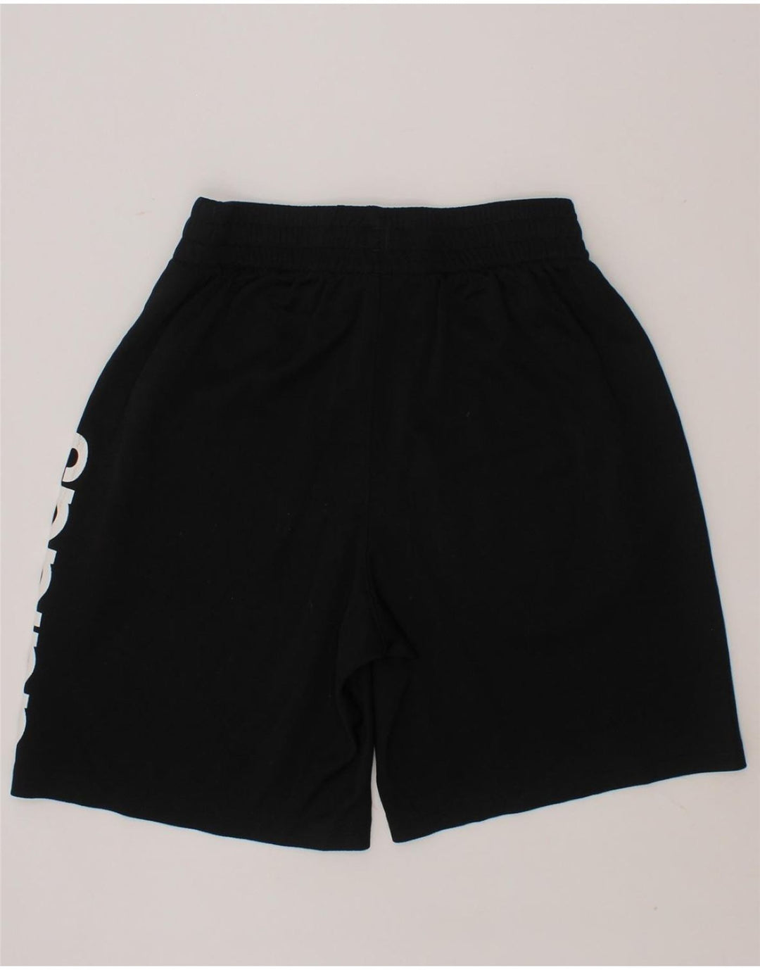 ADIDAS Boys Graphic Sport Shorts 7-8 Years Small Black Polyester Vintage Adidas and Second-Hand Adidas from Messina Hembry 