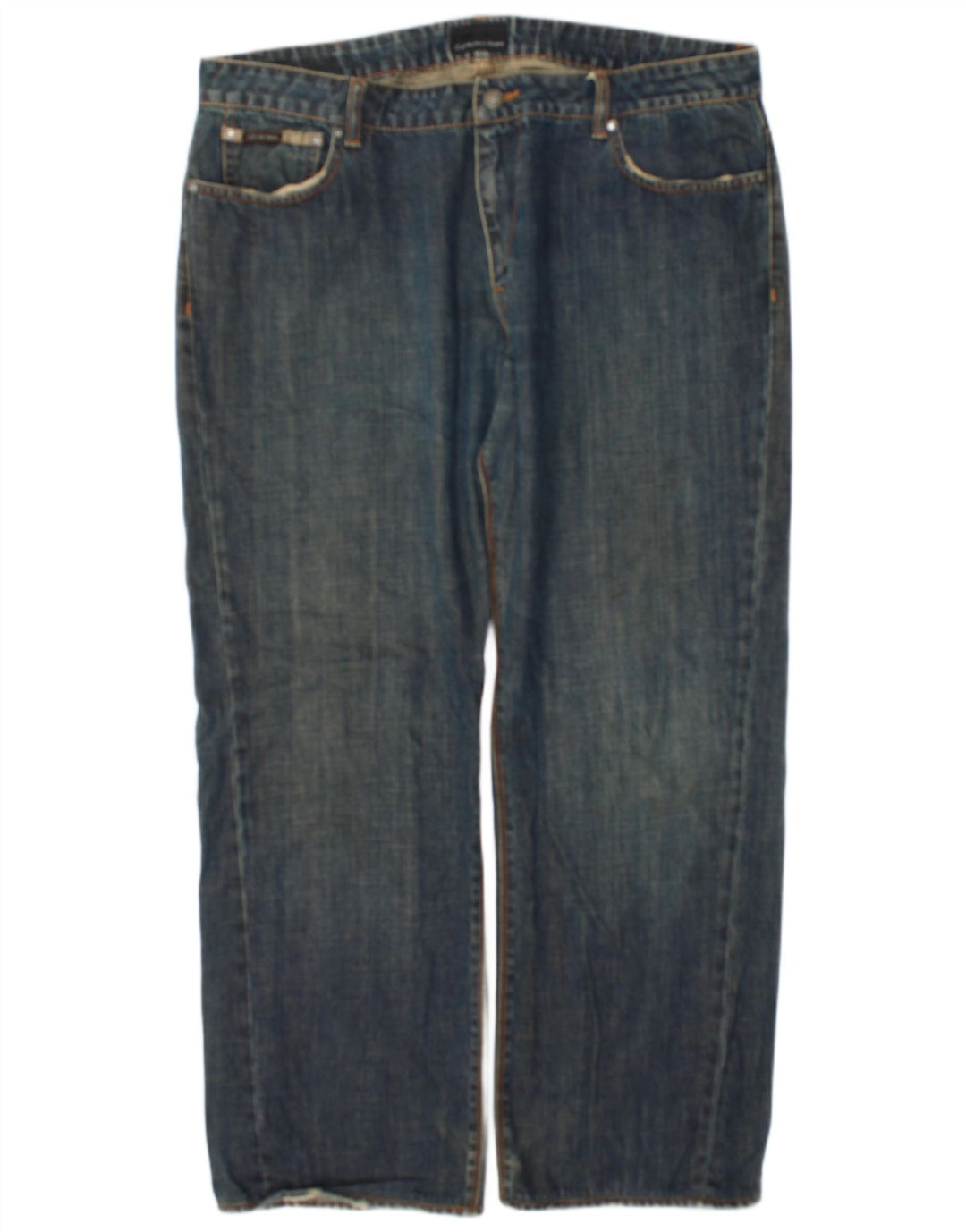 Calvin Klein Jeans rectos para hombre W36 L28 Algodón azul