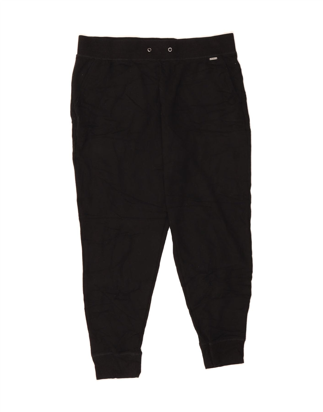 EDDIE BAUER Womens Tracksuit Trousers Joggers UK 16 Large  Black Polyester Vintage Eddie Bauer and Second-Hand Eddie Bauer from Messina Hembry 