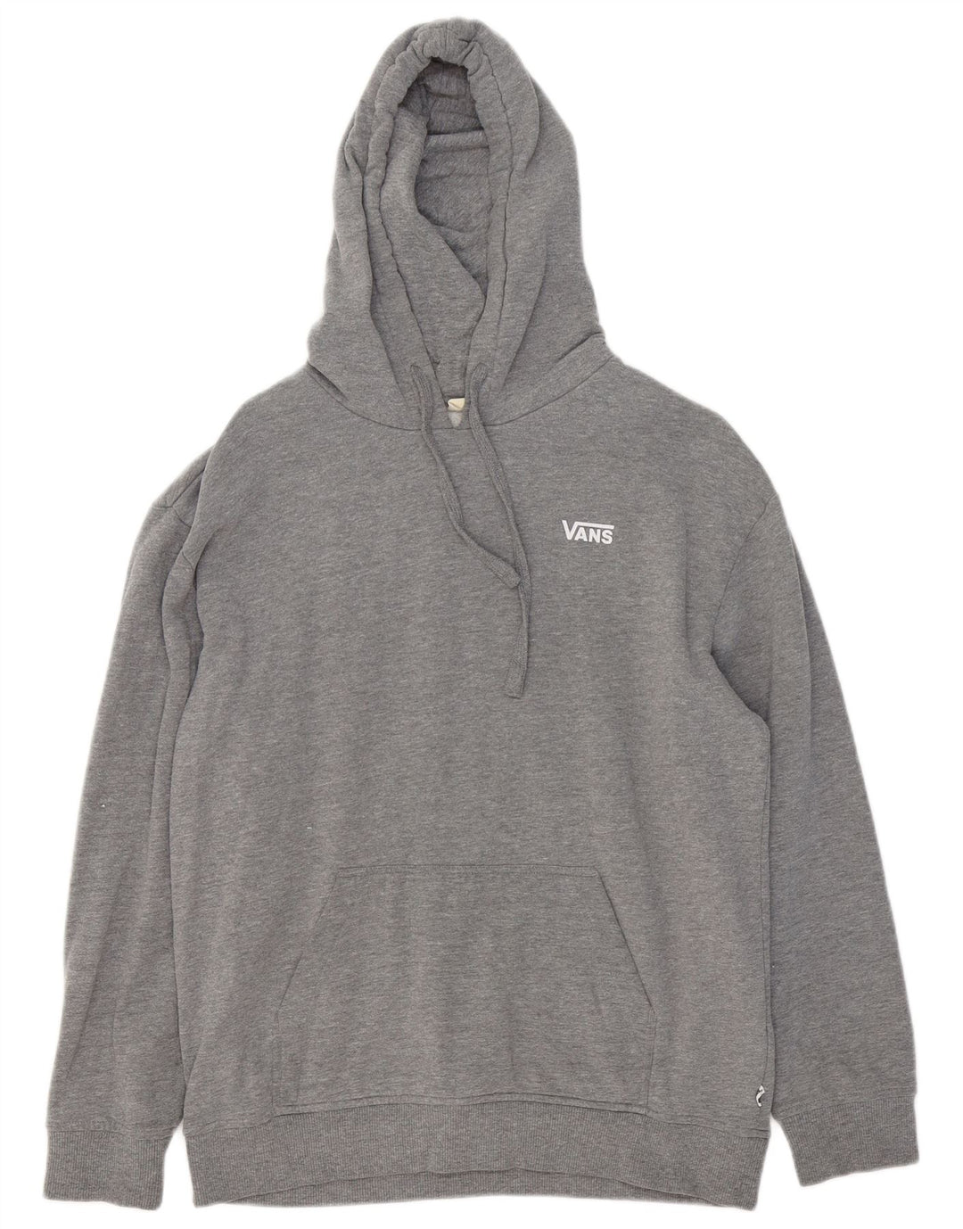 Vans Jersey con capucha para hombre, talla pequeña, algodón moteado gris