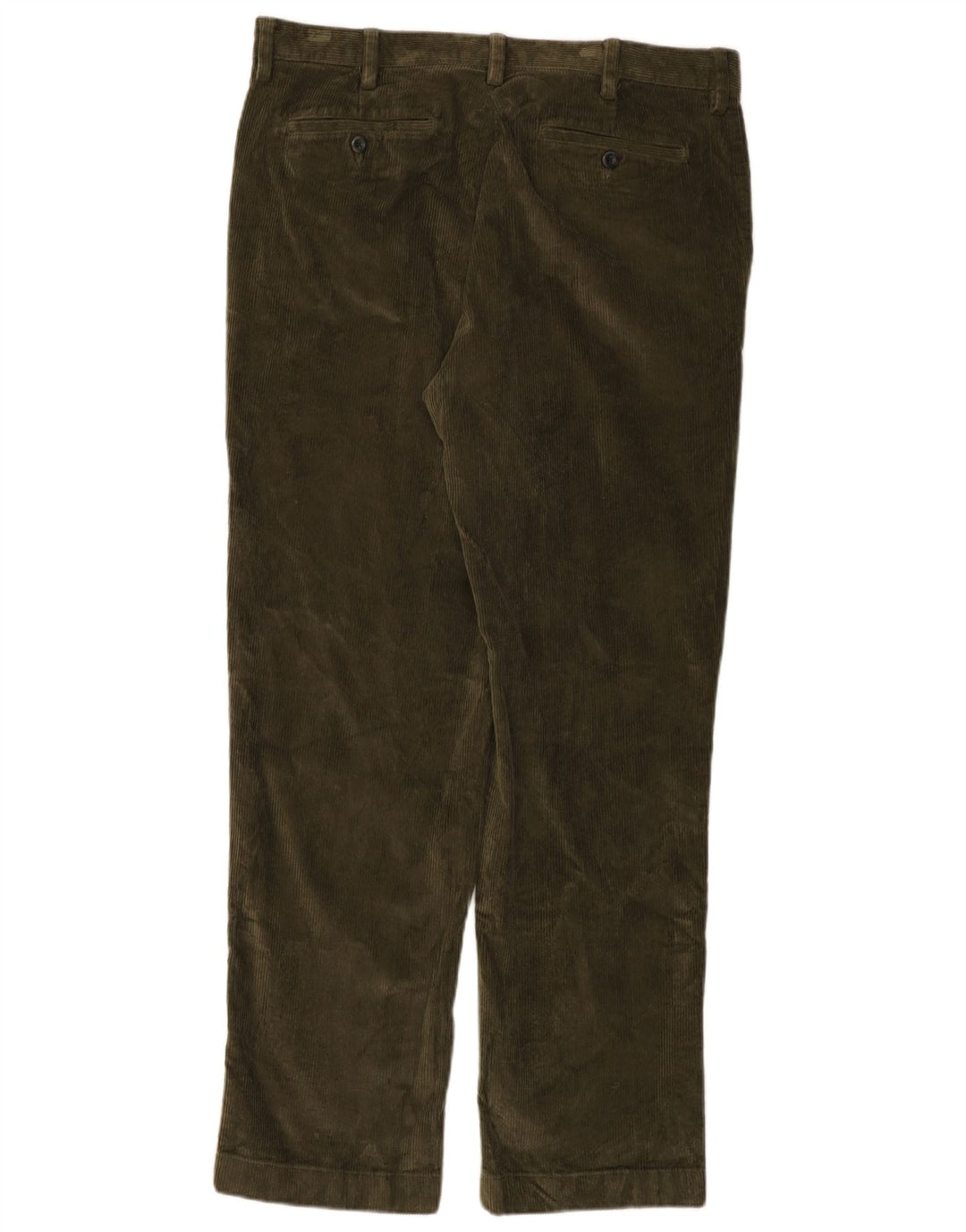 L.L.BEAN Pantalones rectos de pana de corte clásico para hombre W36 L32 Algodón caqui
