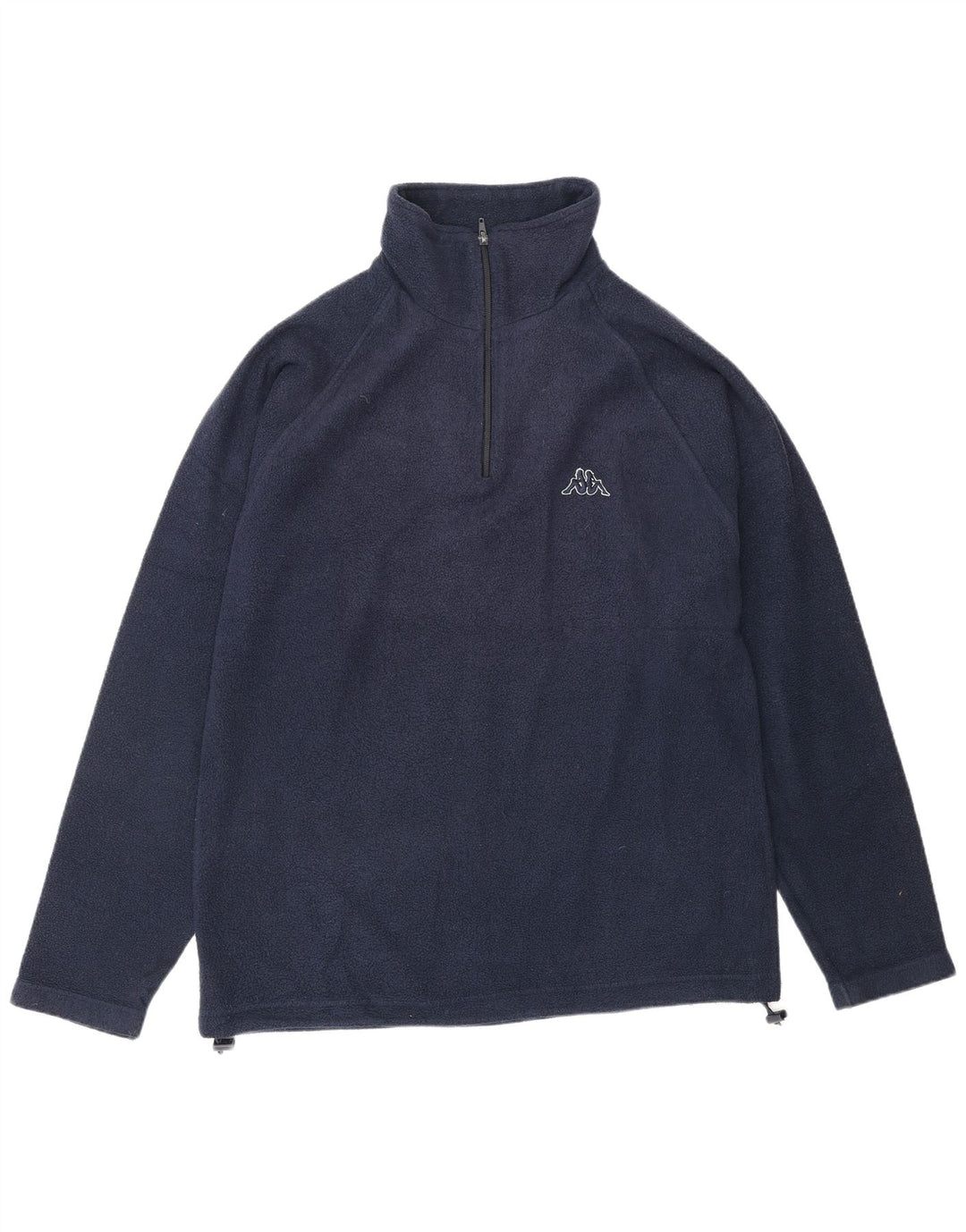 KAPPA Hombre Jersey De Forro Polar Con Cremallera Y Cuello Medio Azul Marino