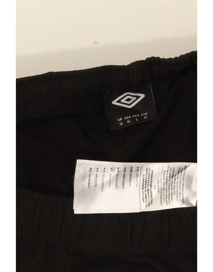 Pantalones Cortos Deportivos Umbro Hombre Algodón Negro Mediano