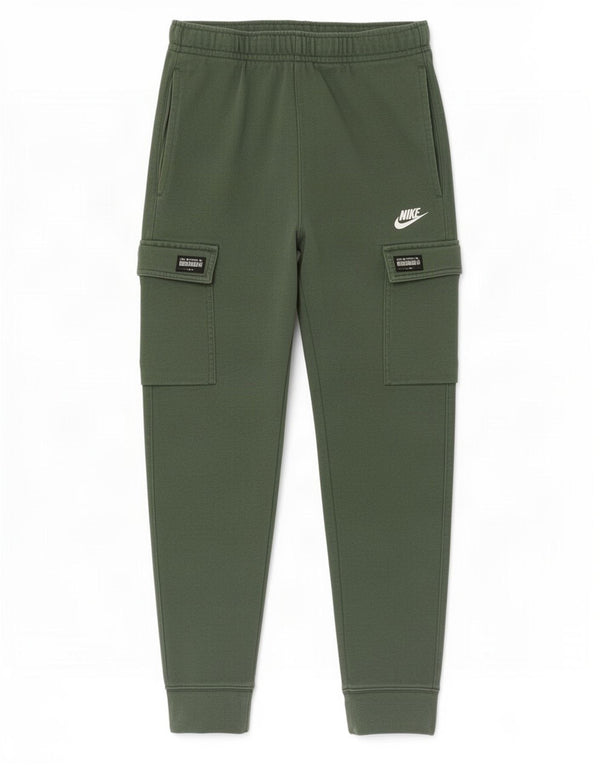 Nike Hombre Cargo Chándal Pantalones Joggers Small Verde