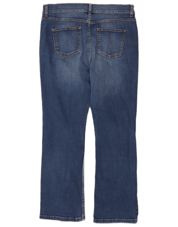 Marks & Spencer Vaqueros ajustados con corte de bota para mujer, talla 40, talla grande, W34 L28, algodón azul