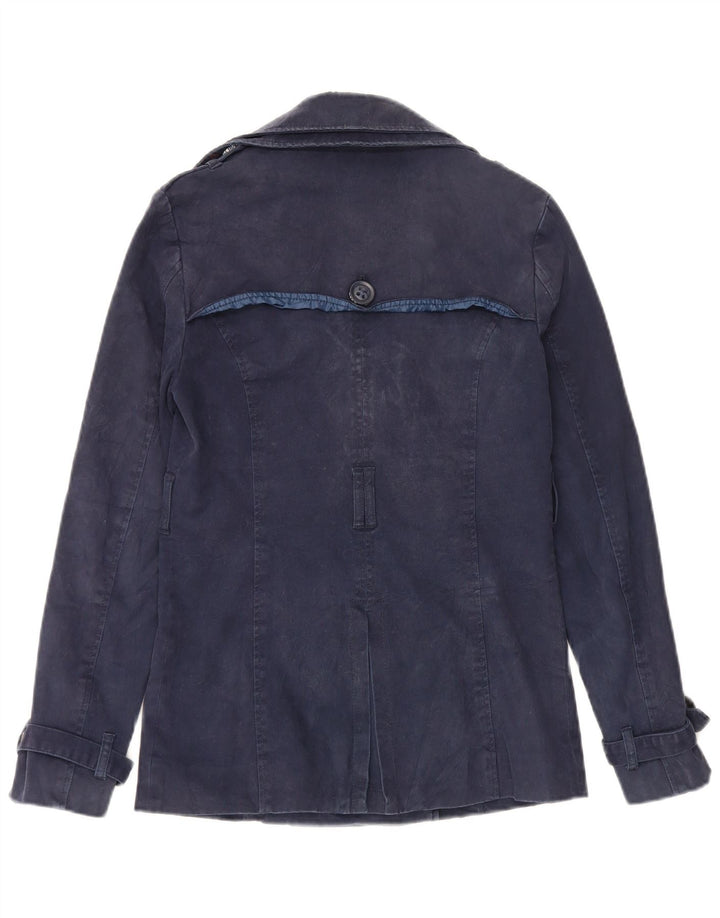 Superdry Chaquetón para mujer UK 6 XS Algodón azul marino