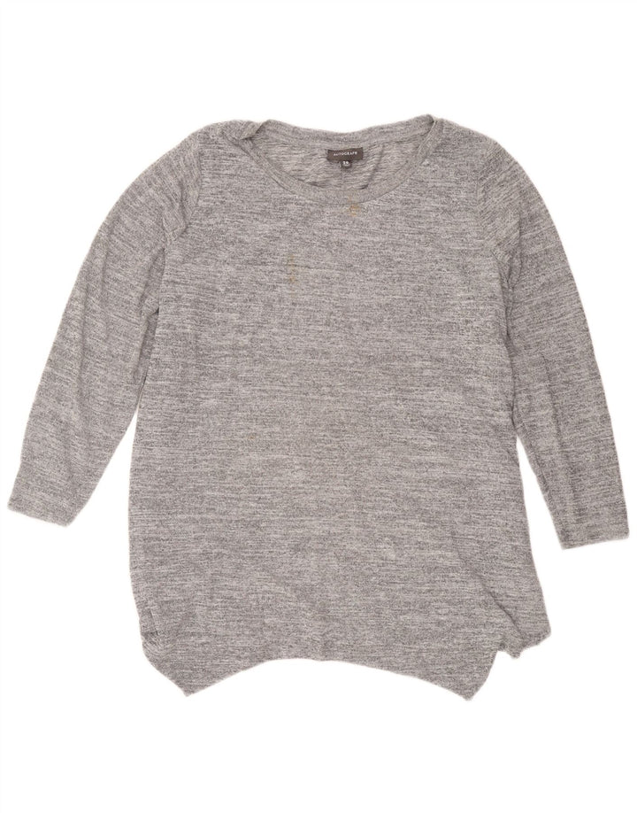Marks & Spencer Top tipo túnica con autógrafo para mujer UK 20 2XL Poliéster moteado gris