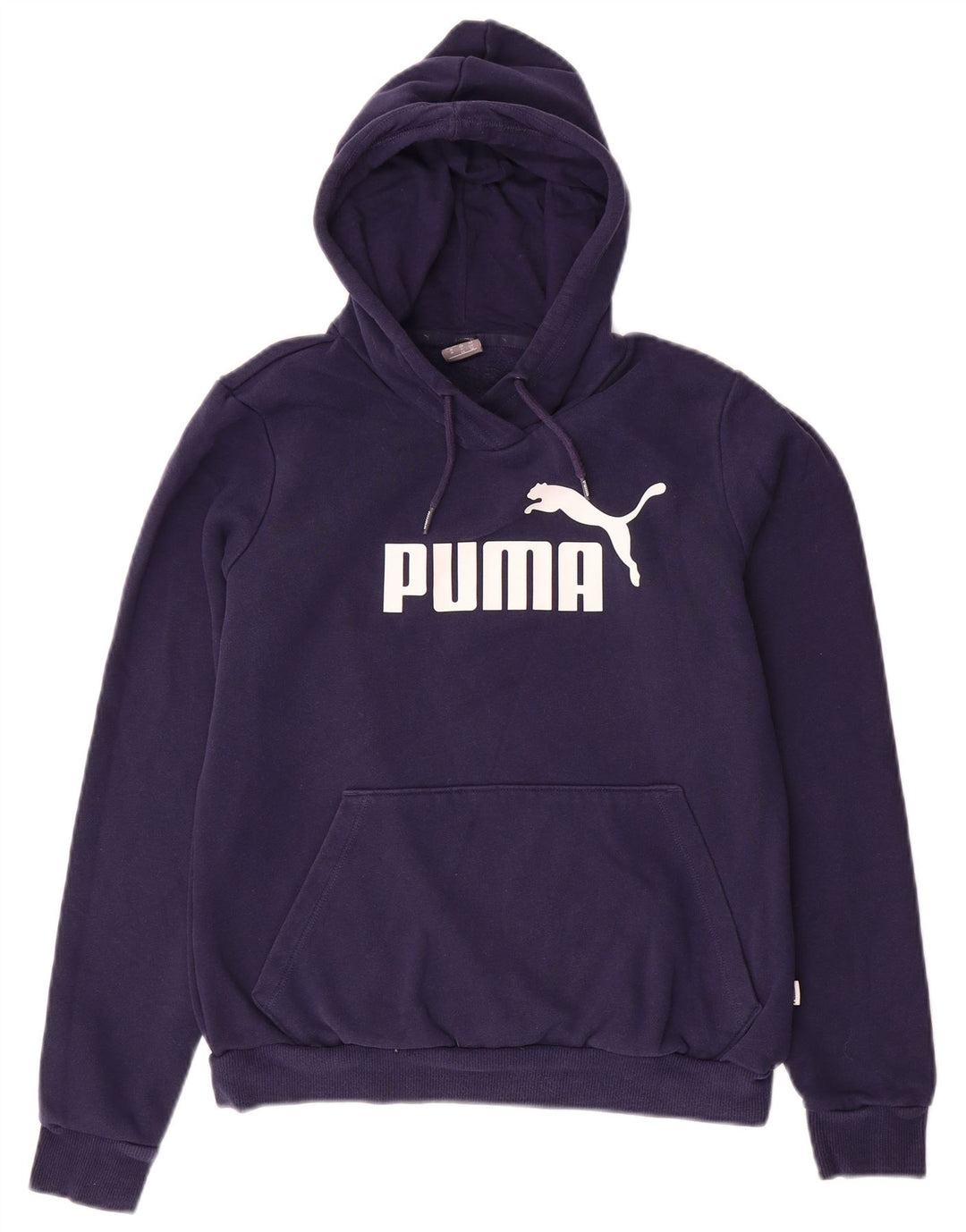 PUMA Sudadera con capucha gráfica para mujer Reino Unido 12 Mediano Azul marino Poliéster