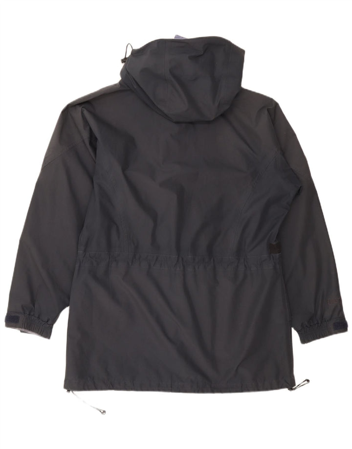 Berghaus Chaqueta cortavientos con capucha de gran tamaño para mujer UK 46 Large Azul marino