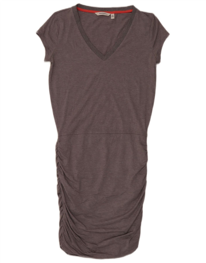 Athleta Vestido extragrande con cintura caída para mujer UK 6 XS Poliéster gris